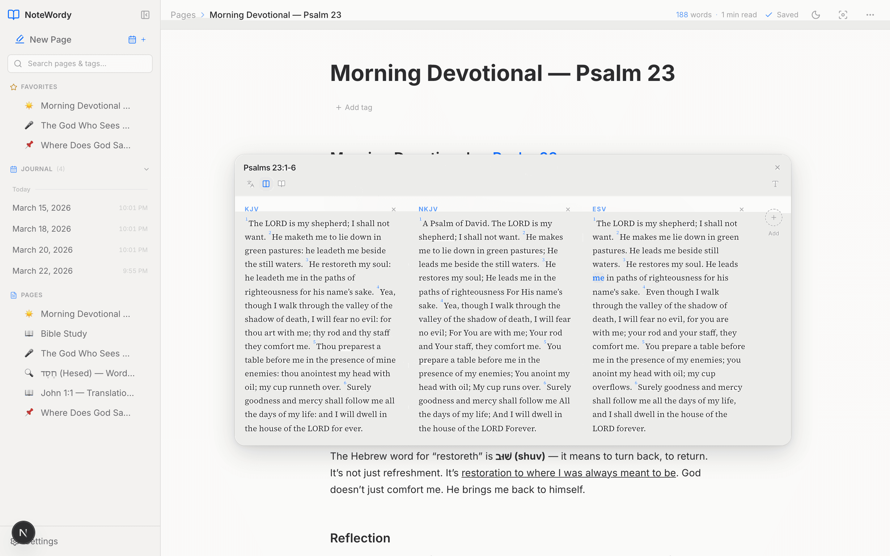 Every translation. One view.